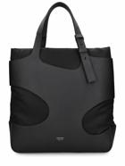 FERRAGAMO - Cut Out Leather Logo Tote Bag