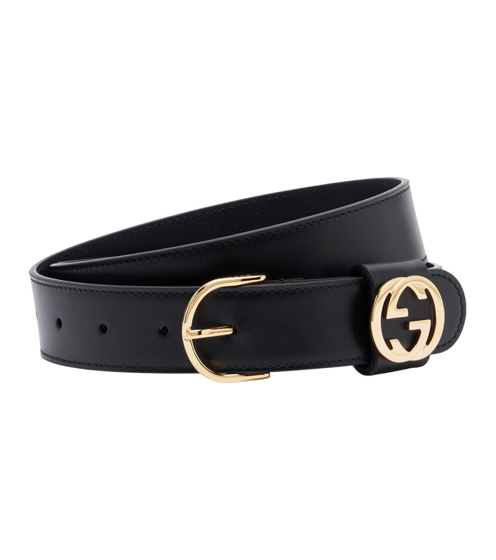 Photo: Gucci Interlocking G leather belt