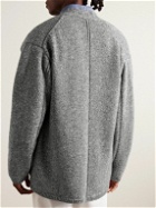 Inis Meáin - Oversized Donegal Merino Wool and Cashmere-Blend Cardigan - Gray