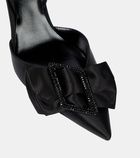 Rene Caovilla Bow-detail satin pumps