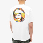 Men's AAPE x Jean Michel Basquiat Moon Face T-Shirt in White