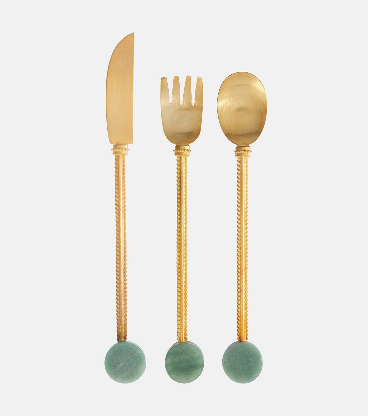 Natalia Criado Gold-plated cutlery set