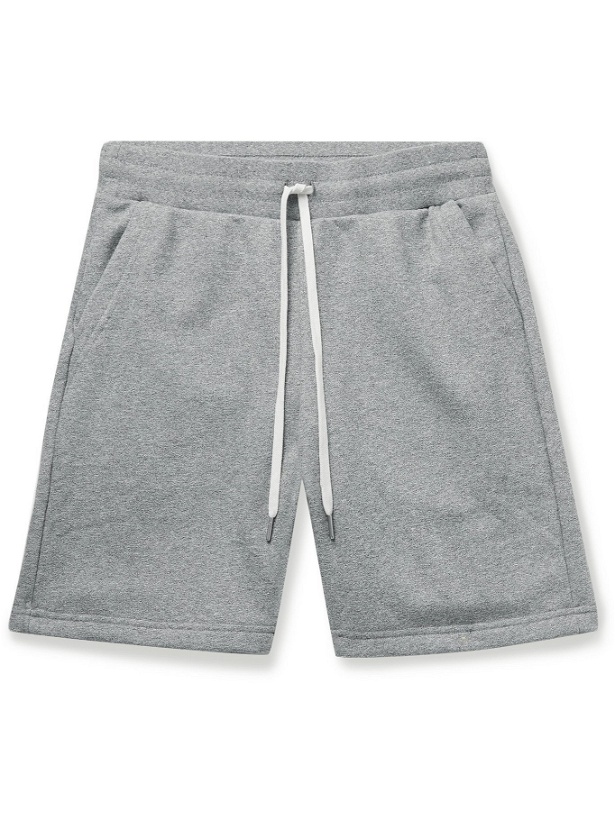 Photo: JOHN ELLIOTT - Slim-Fit Loopback Cotton-Jersey Drawstring Shorts - Gray - S