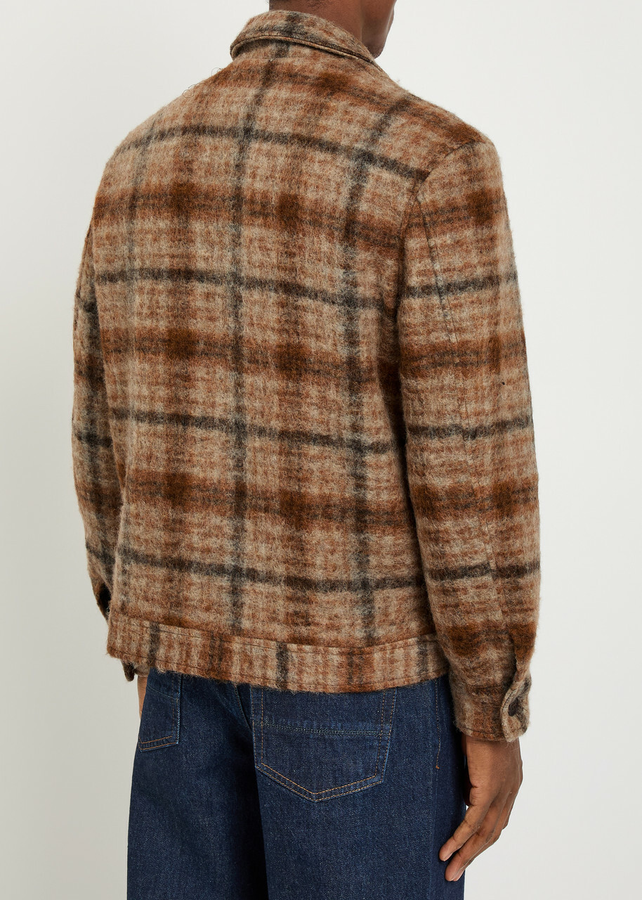Wax London Heath Checked Wool-blend Jacket Multicoloured 1
