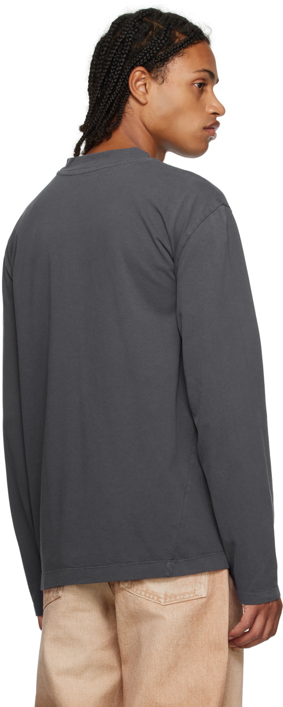 Our Legacy Gray Twisted Long Sleeve T-Shirt Our Legacy