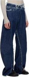Bianca Saunders Blue Ess Jeans