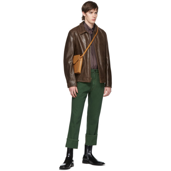 ショット Waxy Buffalo Leather Sunset Jacket Men's Waxy Buffalo Leather Sunset Jacket 543