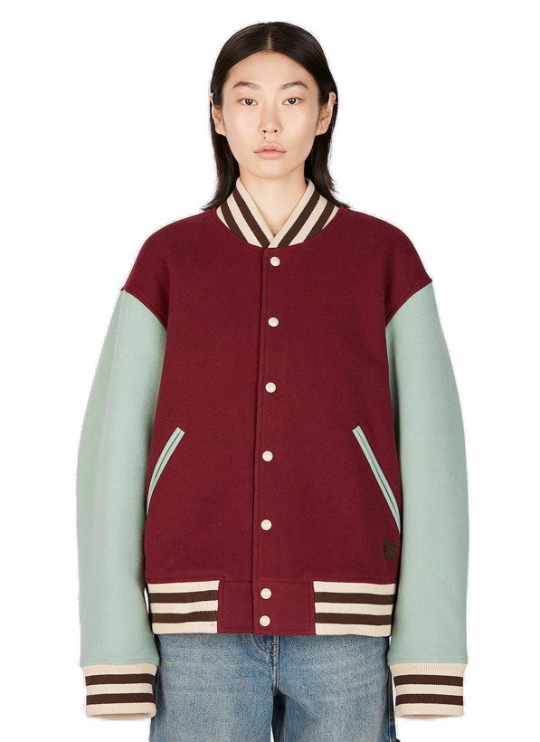 Photo: Acne Studios - Colour Block Bomber Jacket in Red