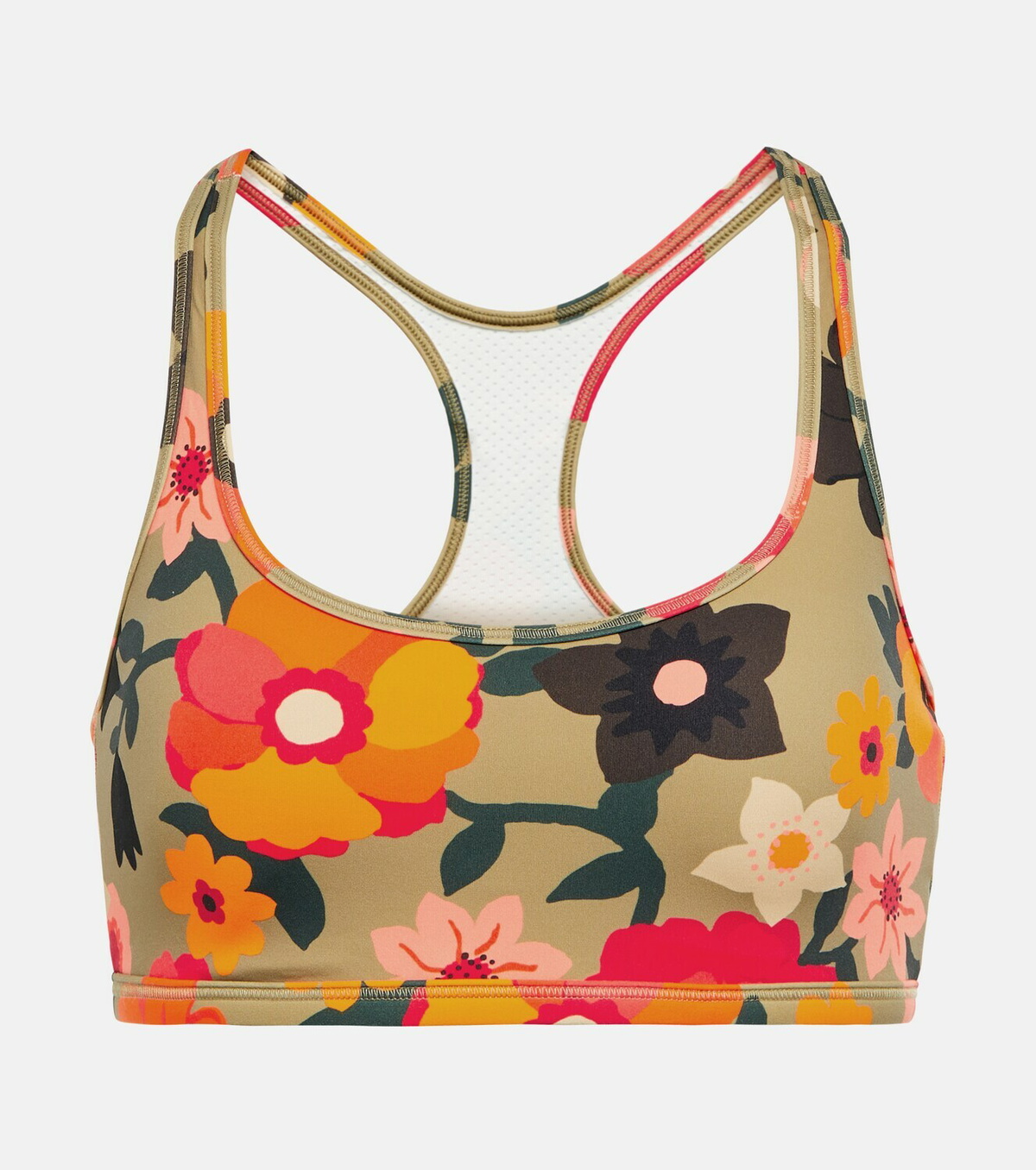 Tory Sport Printed racerback sports bra