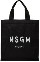 MSGM Black Logo Tote