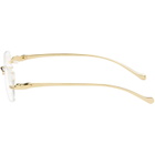 Cartier Gold Rimless Panther Glasses