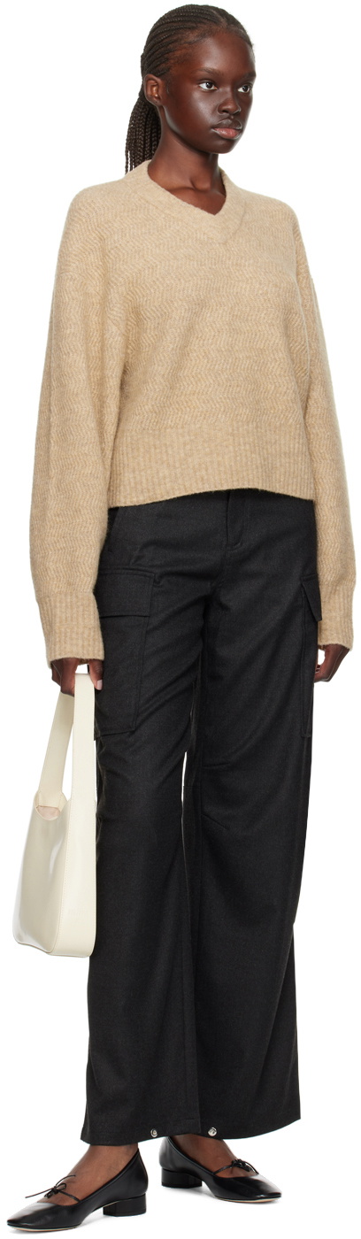 Filippa K Beige Structure Sweater