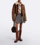 Acne Studios Pleated wool miniskirt