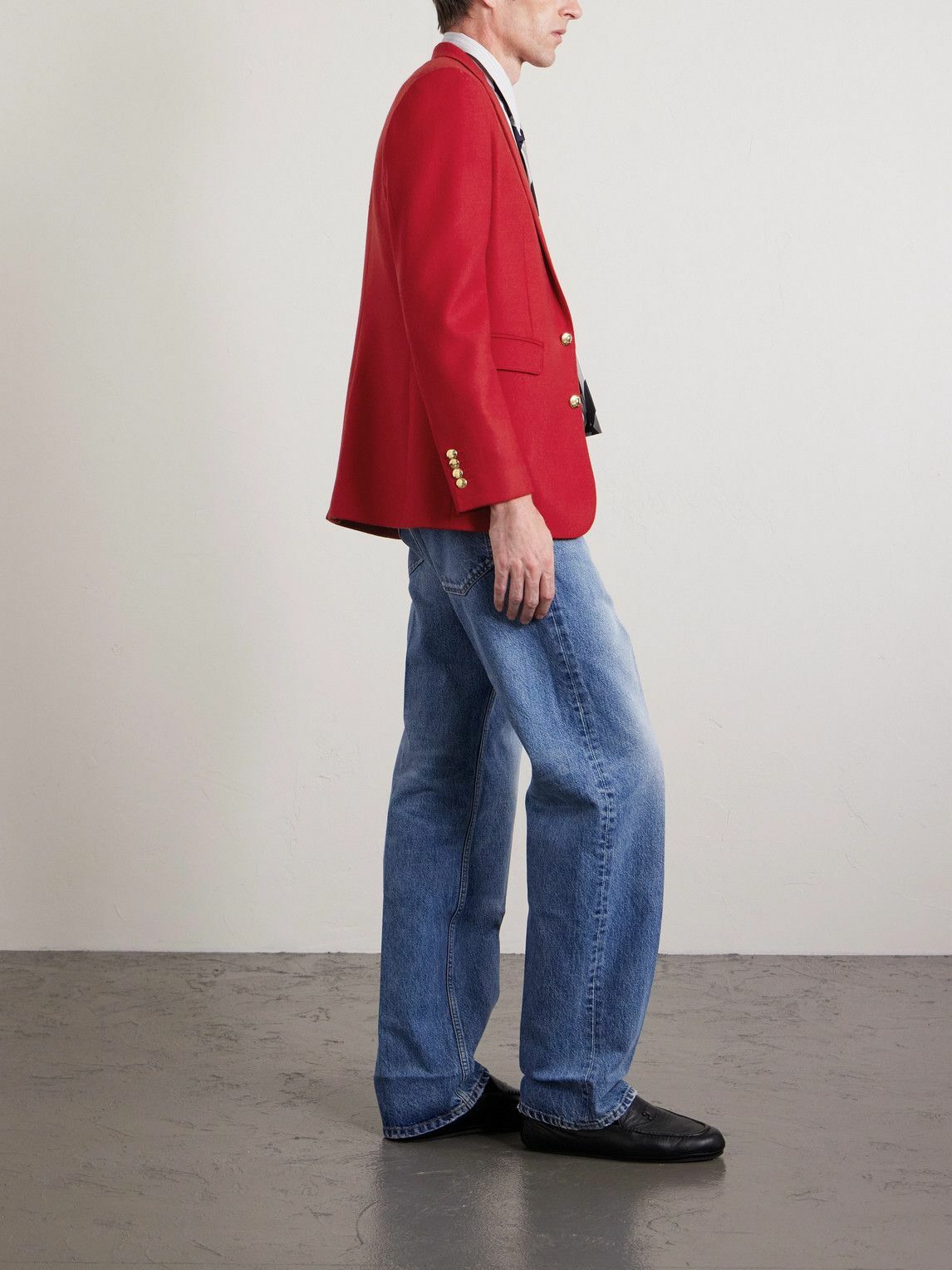 CELINE - Wool-Flannel Blazer - Red