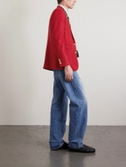 CELINE - Wool-Flannel Blazer - Red