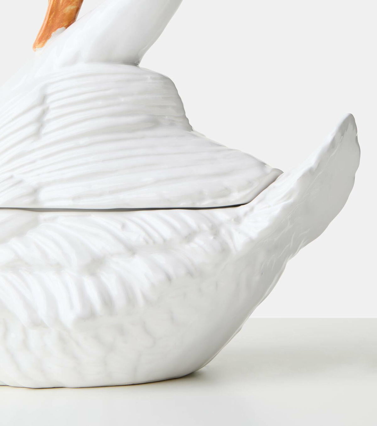 Bitossi Swan ceramic soup tureen