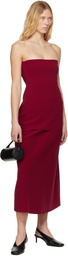Birrot Red Lay2 A Midi Skirt