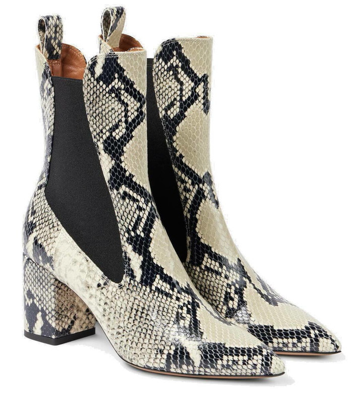 Photo: Paris Texas Anja 70 printed leather boots