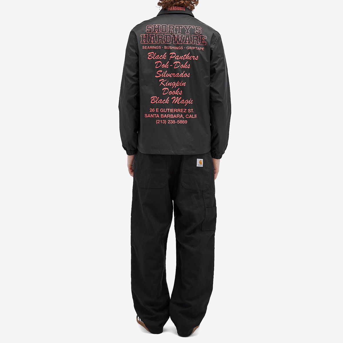 Pleasures Men's Griptape Coach Jacket in Black