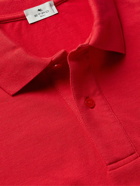 Etro - Slim-Fit Logo-Embroidered Cotton-Piqué Polo Shirt - Red