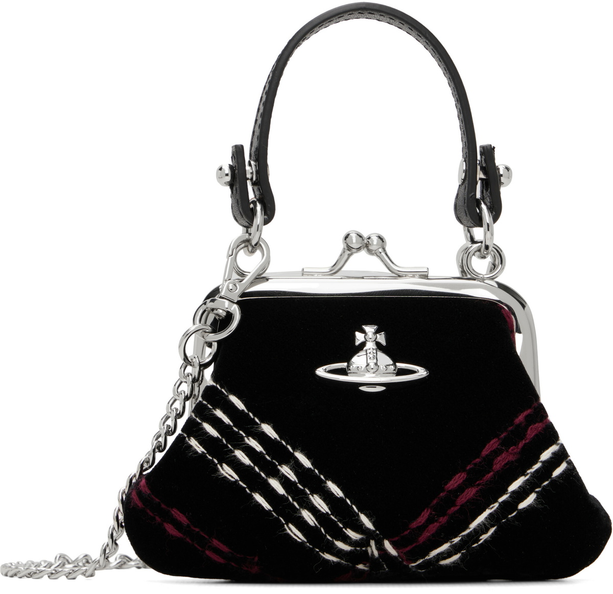 Vivienne Westwood Black Mini 'Granny Frame' Bag