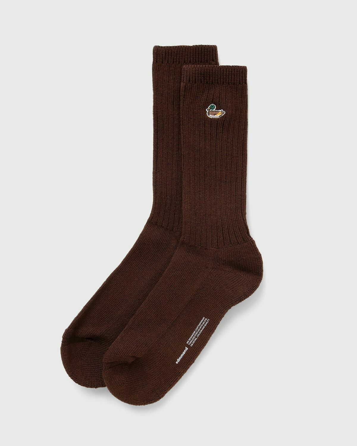 Edmmond Studios DUCK SOCKS Brown Men