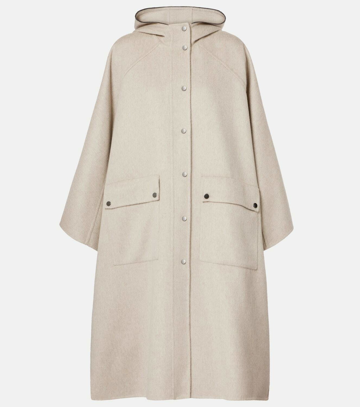 Brunello Cucinelli Hooded cashmere cape
