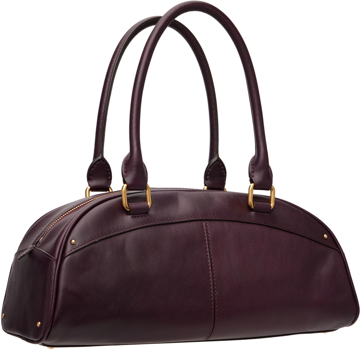 Chloé Burgundy Soft Leather Chloé Bowling Bag