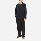 Homme Plissé Issey Miyake Men's Long Sleeve Pleated T-Shirt in Black