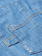 MANAAKI - Timi Embroidered Denim Shirt - Blue