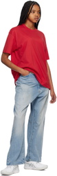 Comme des Garçons Shirt Red Crewneck T-Shirt