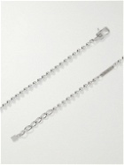 Givenchy - Silver-Tone Logo Pendant Necklace