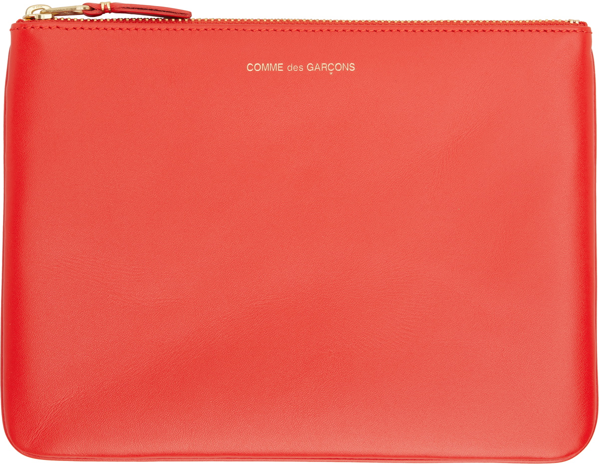 COMME des GARÇONS WALLETS Red Classic Pouch