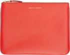 COMME des GARÇONS WALLETS Red Classic Pouch