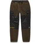 Flagstuff - Slim-Fit Shell-Trimmed Fleece Cargo Sweatpants - Green