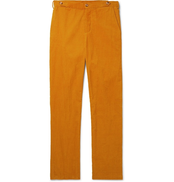 Photo: Tempus Now - Cotton-Corduroy Trousers - Yellow