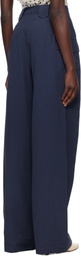 Caro Editions Navy Beatrice Trousers