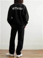 WTAPS - Logo-Appliquéd Fleece Sweatshirt - Black