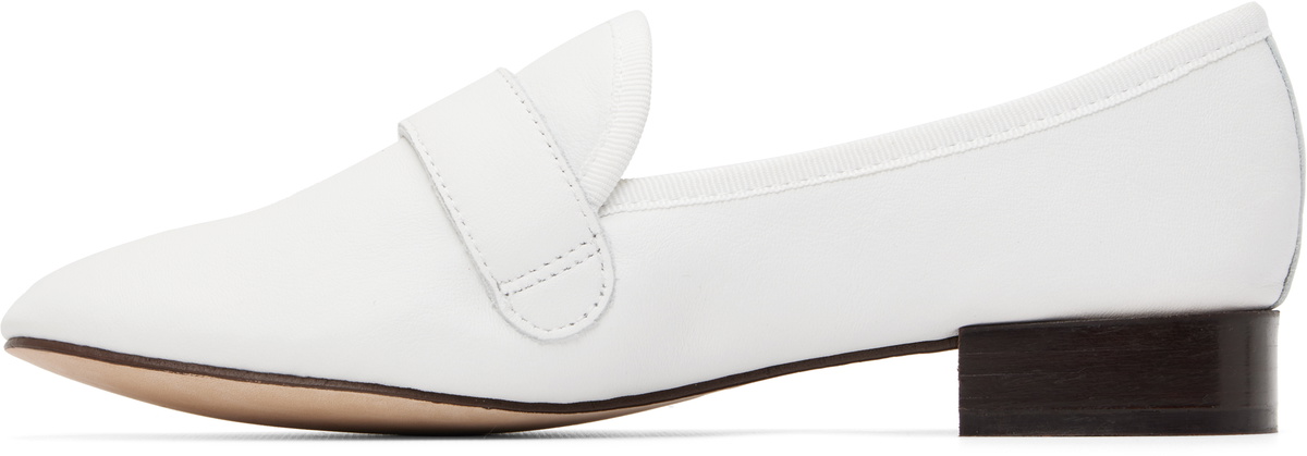 Repetto White Michael Loafers