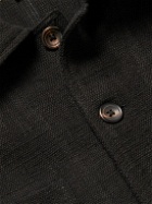 Karu Research - Small Talk Studio Embroidered Cotton-Canvas Jacket - Black