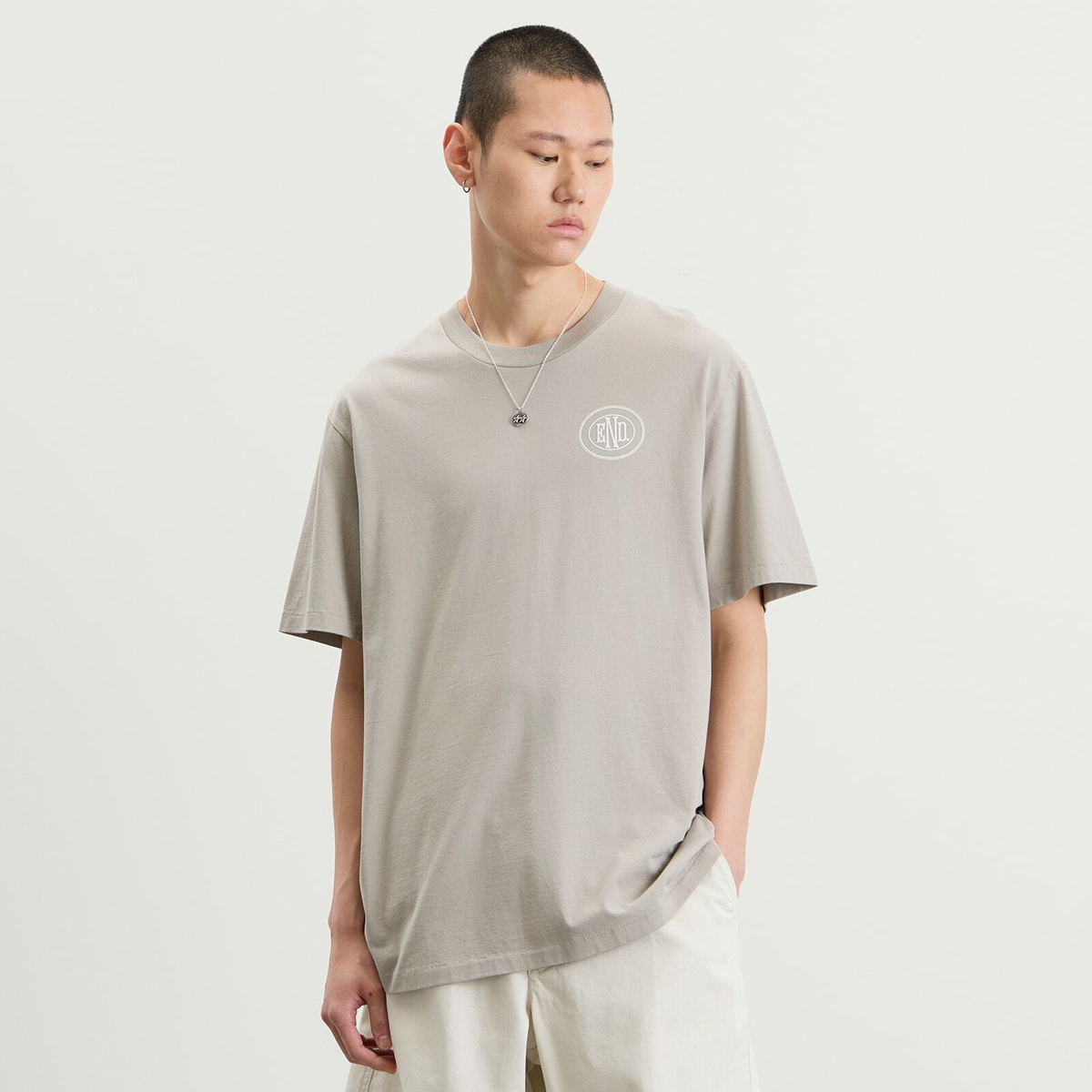 END. Leisure T-Shirt in Ash Grey