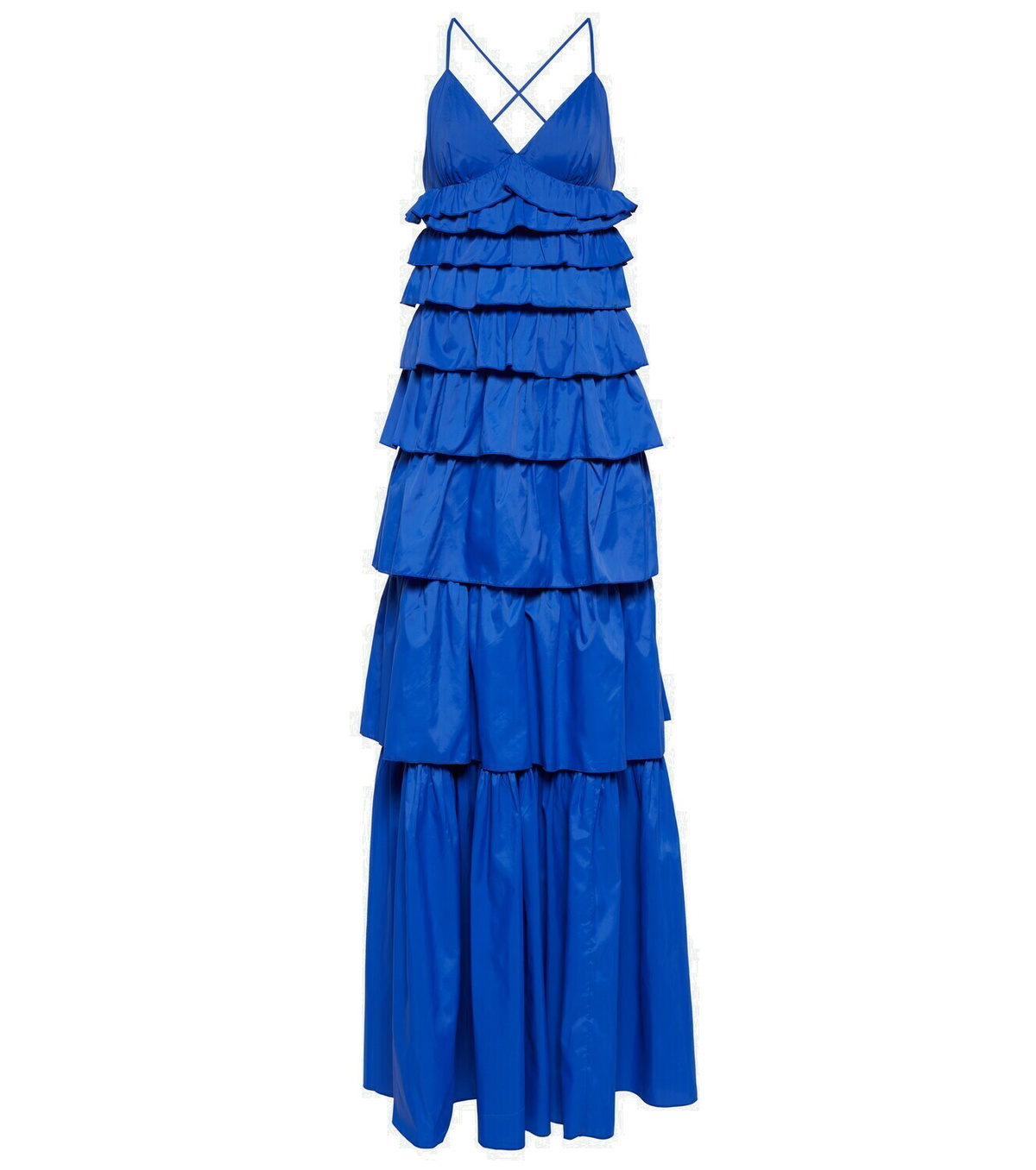 Staud Tiered ruffled maxi dress