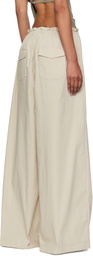 St. Agni Beige Petit Paperbag Waist Trousers