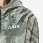 AMIRI Men's Hooded Logo Windbreaker in Black Multi