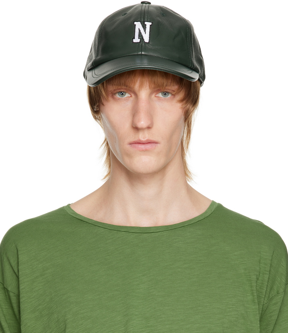 Noah Green Wool 'N' Six-Panel Cap Noah NYC