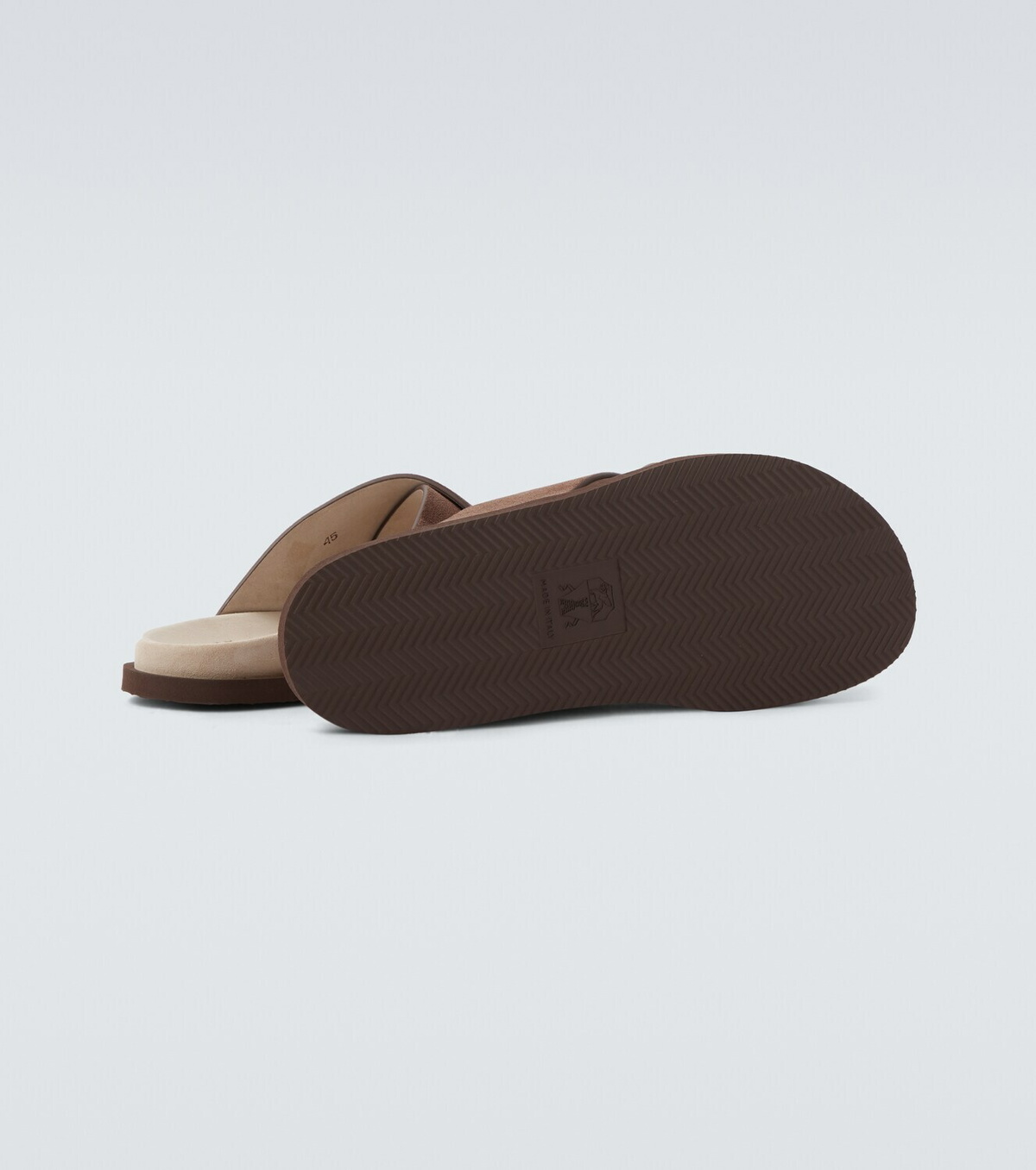 Brunello Cucinelli Suede slides