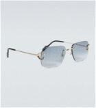 Cartier Eyewear Collection - 330s titanium browline sunglasses