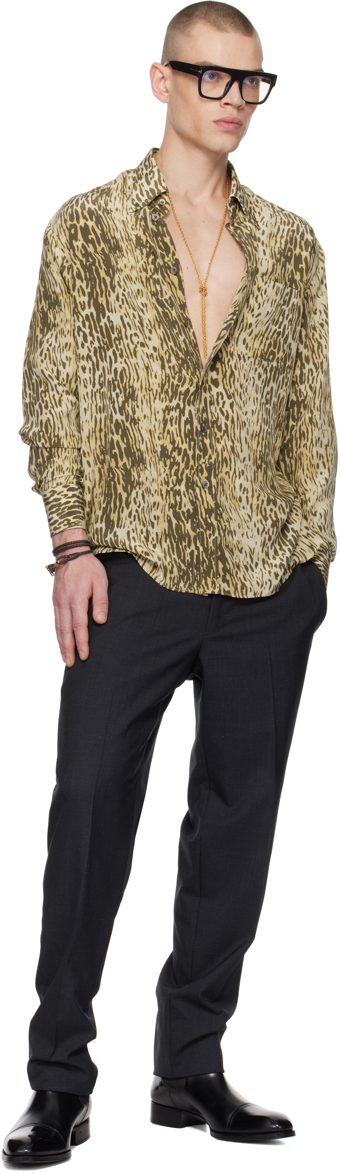 TOM FORD Gold Brass Chain Necklace