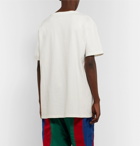 Gucci - Oversized Logo-Print Cotton-Jersey T-Shirt - Ivory