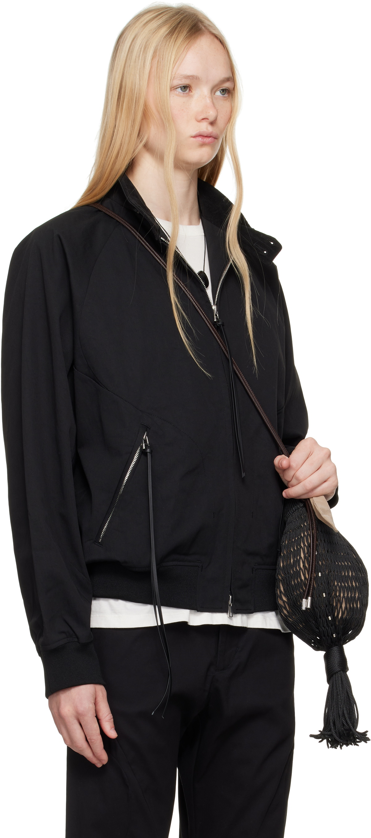 POST ARCHIVE FACTION (PAF) Black 8.0 Center Bomber Jacket Post 